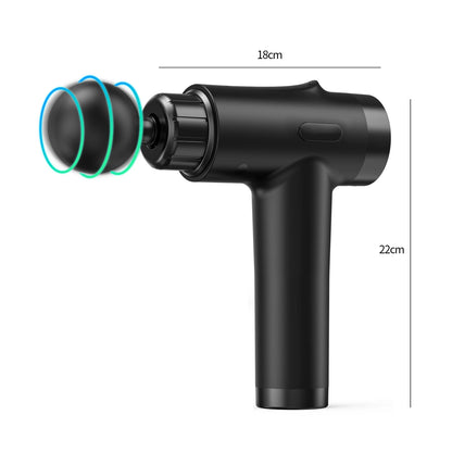 Deep Tissue Massage Gun, Portable Electric Muscle Massager, 20‑Speed Levels, 7 Massage Heads,
