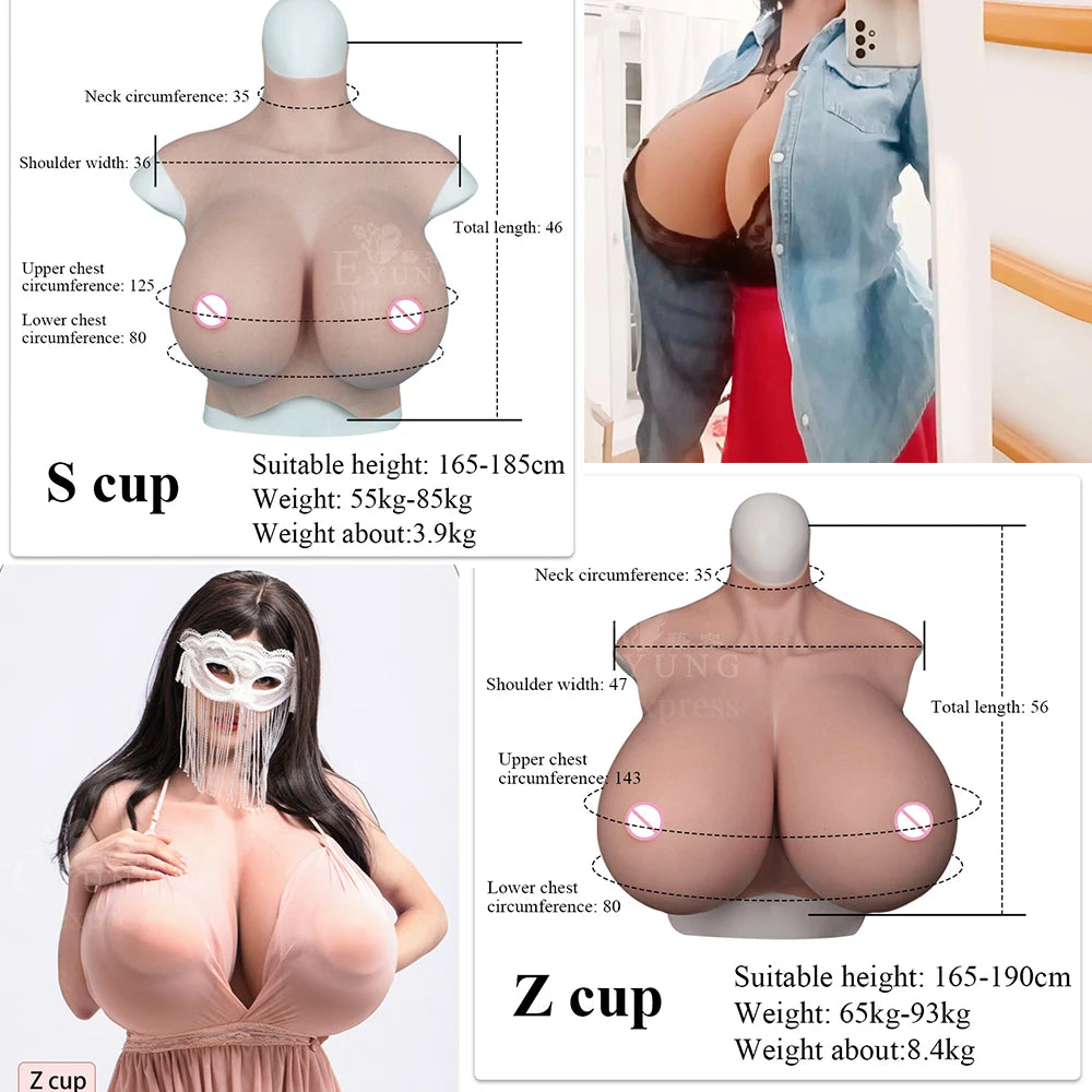 Silicone Big breasts Realistic silicone