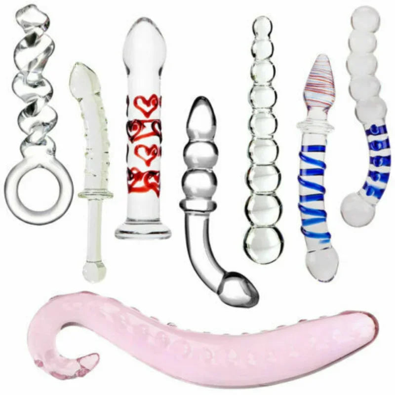 Female Crystal Glass Dildo Wand
