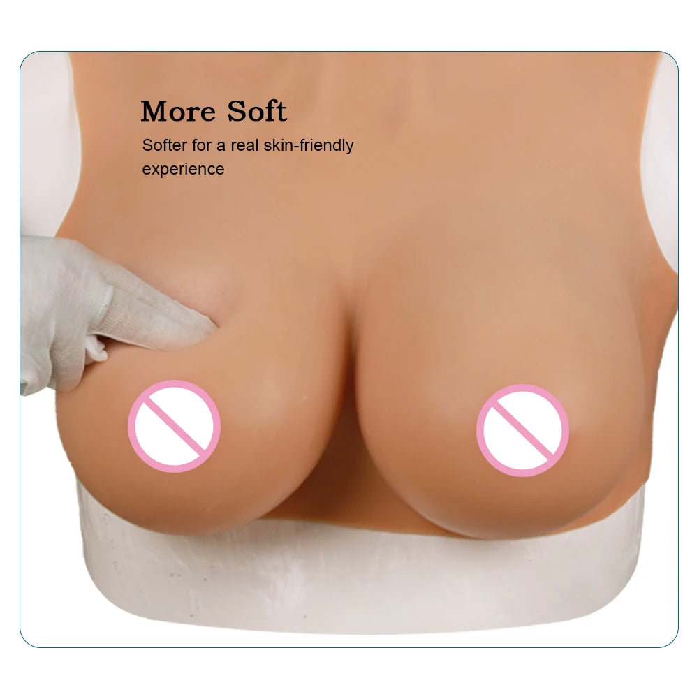 Thin Silicone Breast Crossdresser