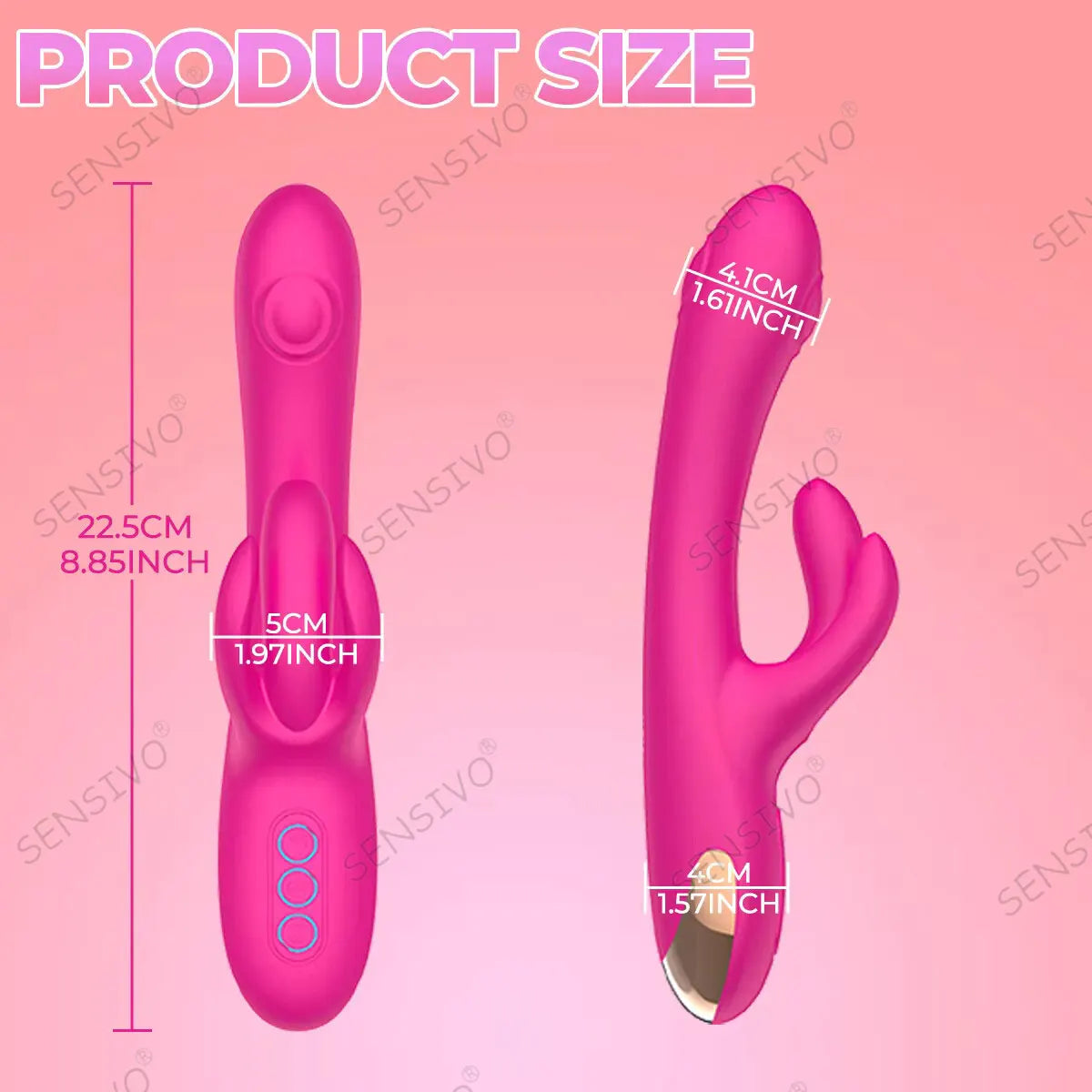 G spot Tapping Dildo Vibrator with Clit Massaging