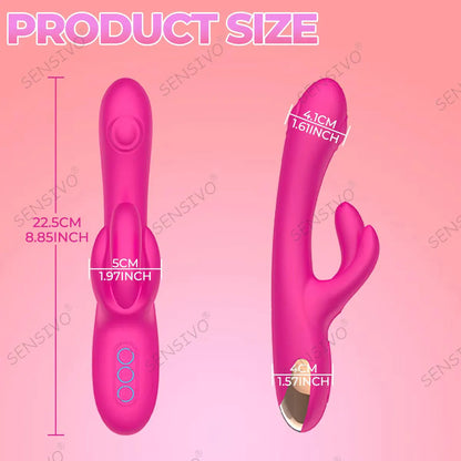 G spot Tapping Dildo Vibrator with Clit Massaging
