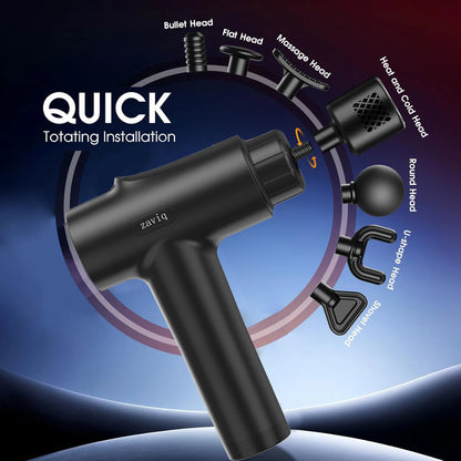 Hot and Cold Fascia Gun, Deep Tissue Massage Gun, Muscle Percussion Massager, 7 Silent Massage Heads