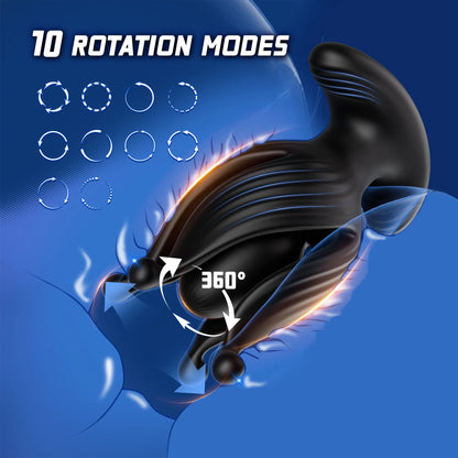 APP Control Male Prostate Massager Anal Vibrator Rotating  360°