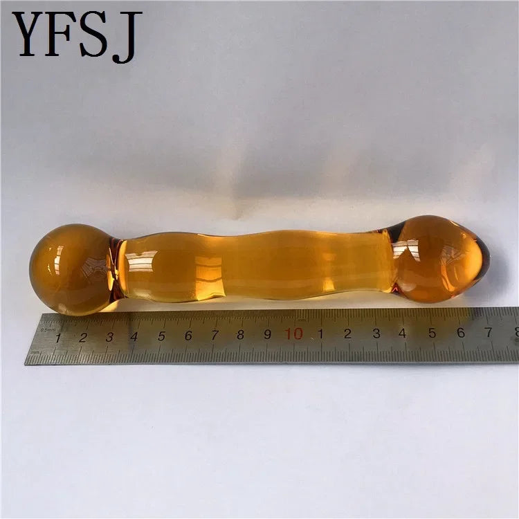 Female Crystal Glass Dildo Wand