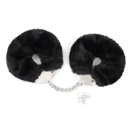 Thickened Fluffy Plush Handcuffs with Keys,