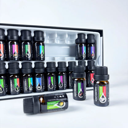 20pcs/set Black Classic Essential Oil Setl Spa Body Massage