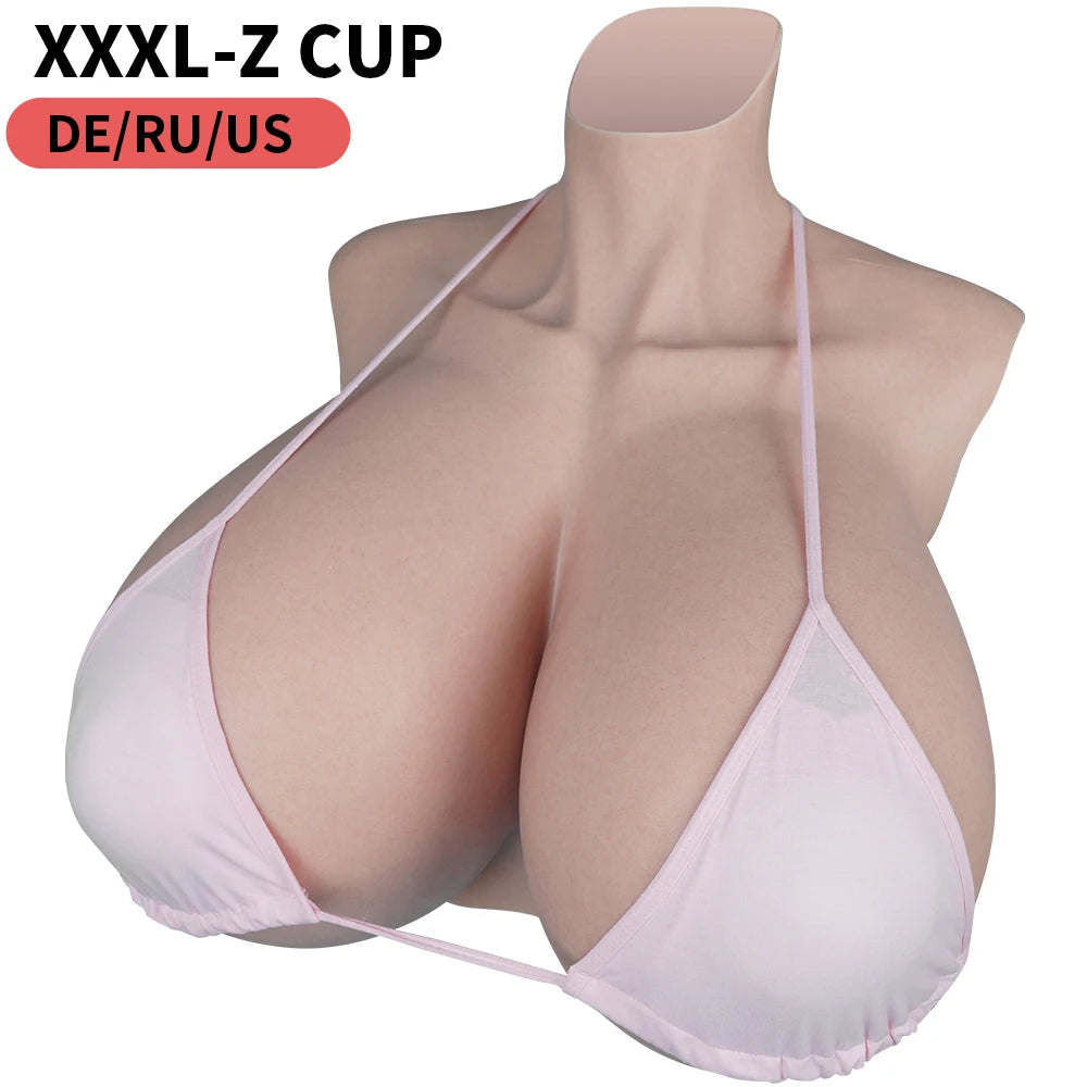 J/Z/S Cup Breastplate Silicone Breast Forms For Men
