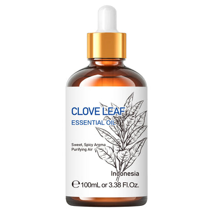 Spearmint Vanilla Rose Cinnamon Lemon Essential Oils,100ML Pure Oil for Diffuser,  Humidifier, Massage Muscle Relief Bath