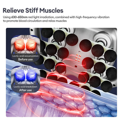 24-Head Fascia Gun 9 Modes High Frequency Vibration Body Massage
