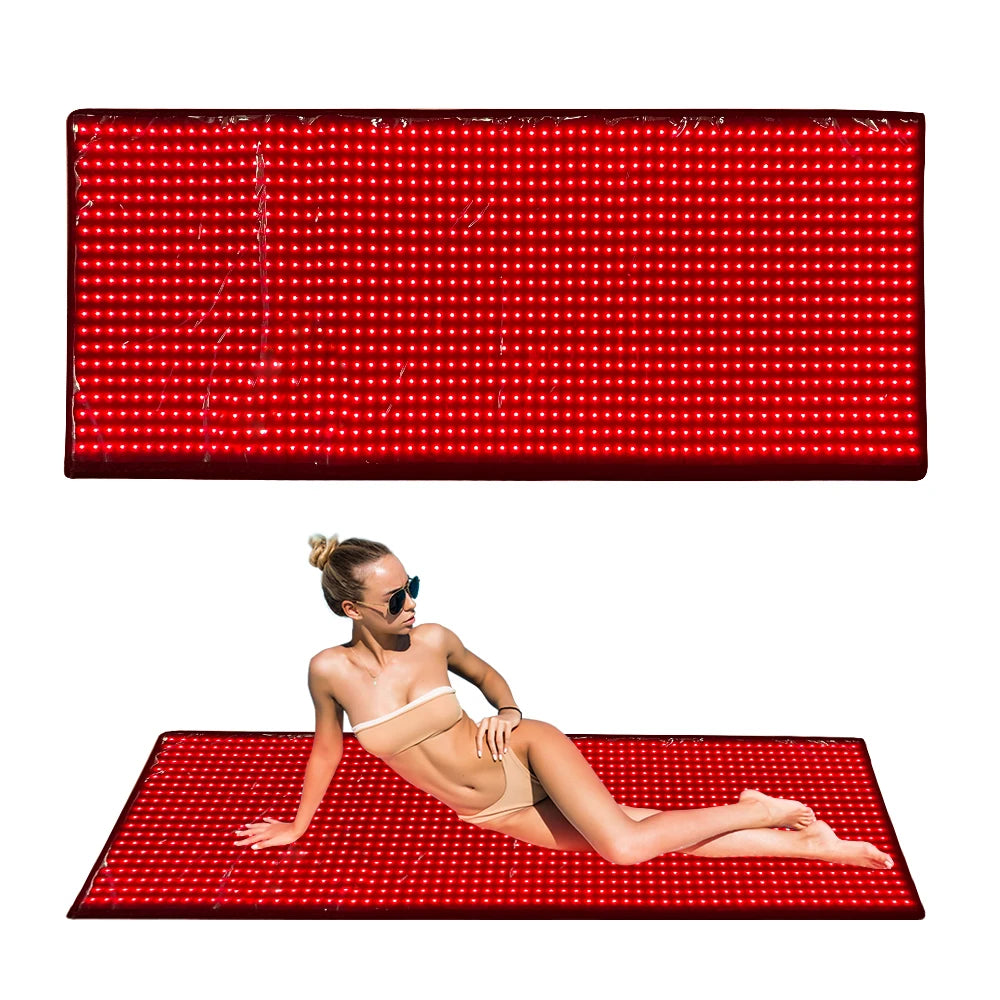 Large Full Body Red Light Mat 71"x 31" Red Light Blanket 5 Brightness Level