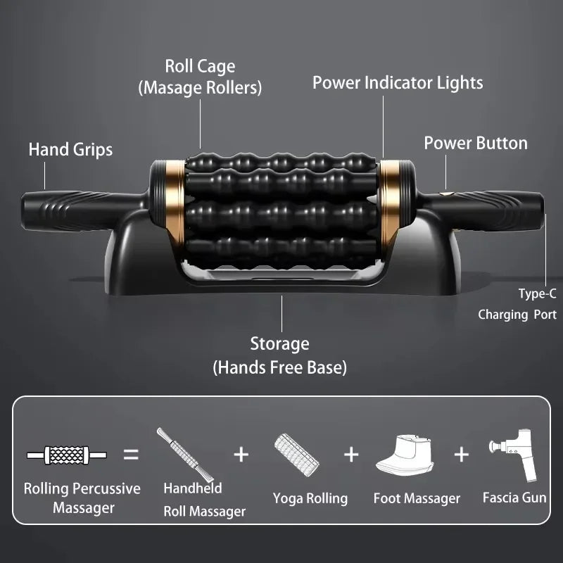 Relax Stress Massager Hand Held Massager for Muscle Rolling Percussive Massager