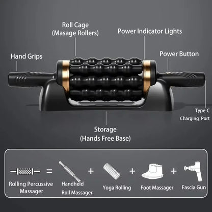 Relax Stress Massager Hand Held Massager for Muscle Rolling Percussive Massager