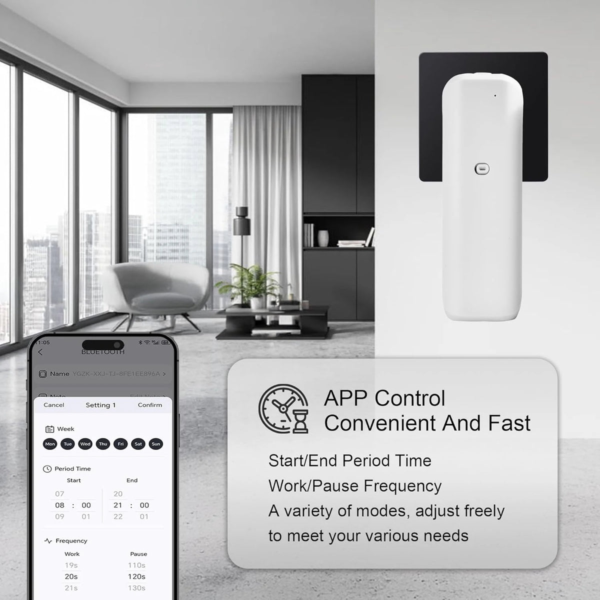 Plug in Oil Diffuser Bluetooth Aromatherapy