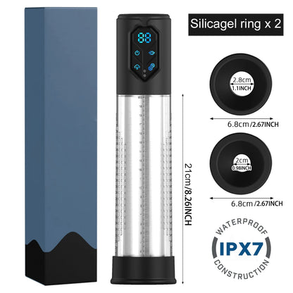 IPX7 Waterproof Electric Enlargement Man Vacuum Pump