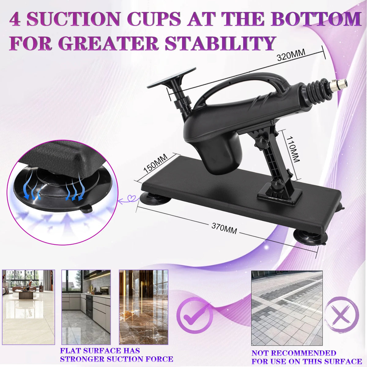 Sex Machine for Women and Men with Dildo Attachment