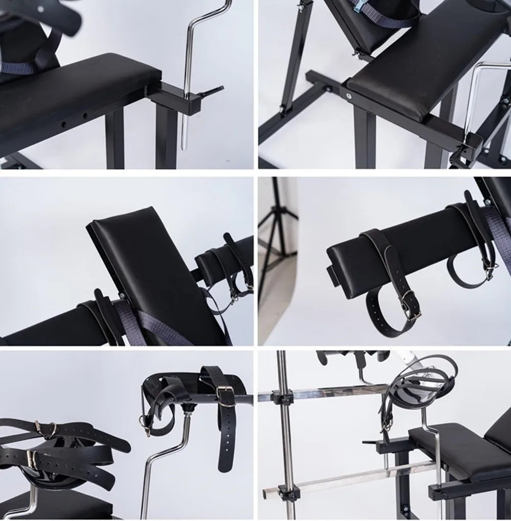 Obedience Chair with Adjustable Thrusting Speed Sex Machine Heavy Duty Leg Spreader