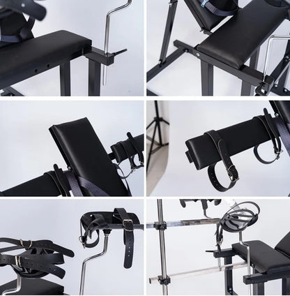 Obedience Chair with Adjustable Thrusting Speed Sex Machine Heavy Duty Leg Spreader