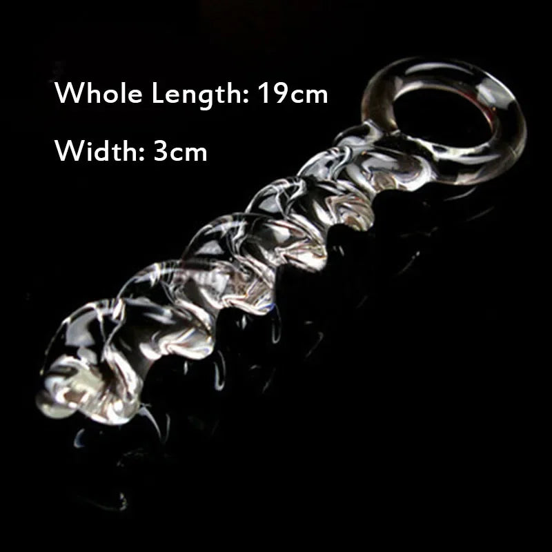 Female Crystal Glass Dildo Wand