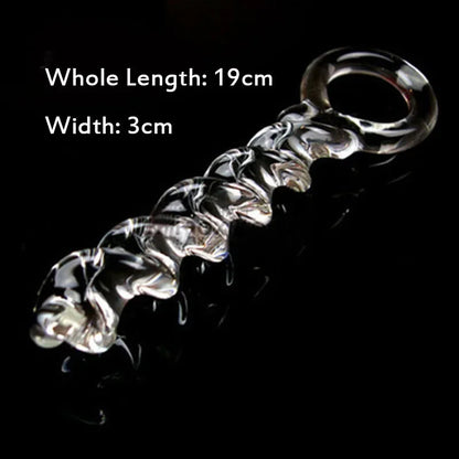 Female Crystal Glass Dildo Wand