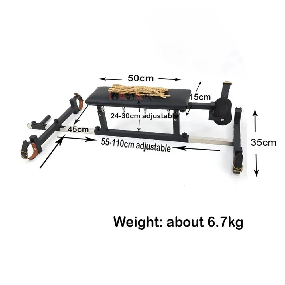 Large Kneeling Bondage Bed Metal Frame Sex Furniture