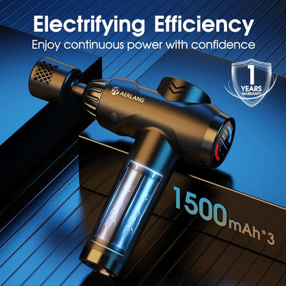 Hot and Cold Fascia Gun, Deep Tissue Massage Gun, Muscle Percussion Massager, 7 Silent Massage Heads