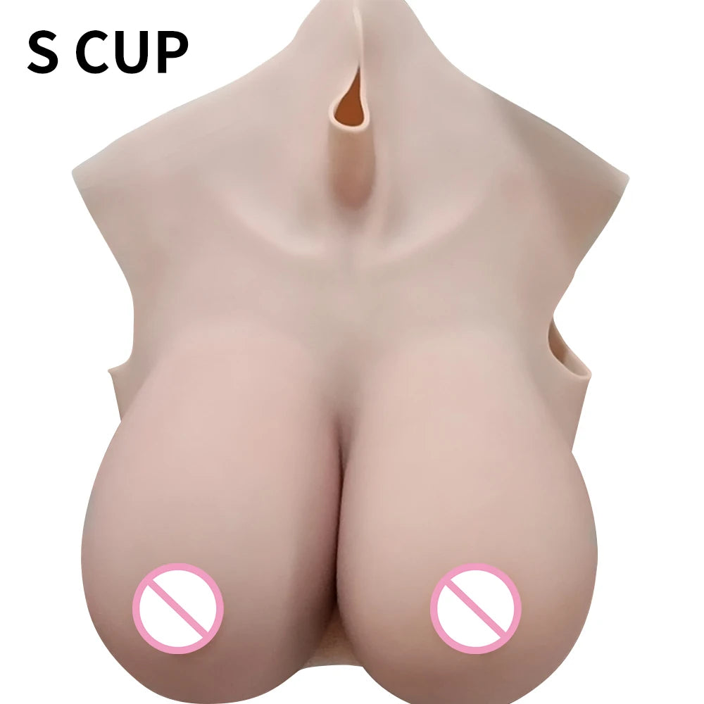 J/Z/S Cup Breastplate Silicone Breast Forms For Men