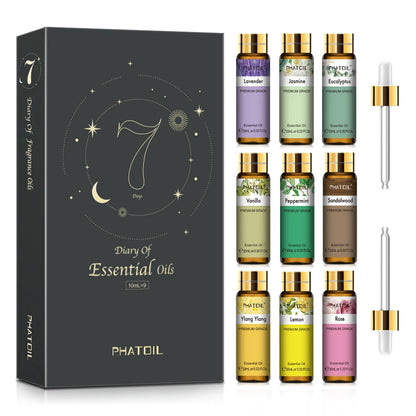 9pcs Essential Oils Gift Set 10ml For Aromatherapy Diffuser Candle Making