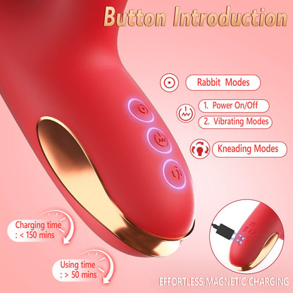 5 IN 1 Tapping Thrusting Dildo Vibrator for Women G Spot