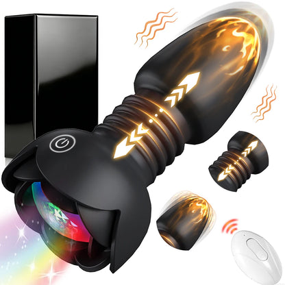 Wireless 10 Speed Bluetooth Anal Vibrator Remote Control Voice-Activated
