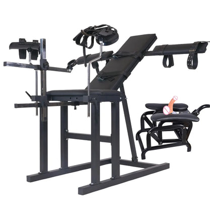 Obedience Chair with Adjustable Thrusting Speed Sex Machine Heavy Duty Leg Spreader