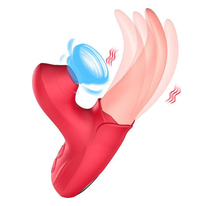 1pc Rose Toy, Clitoral G Spot Tongue Licking Vibrator