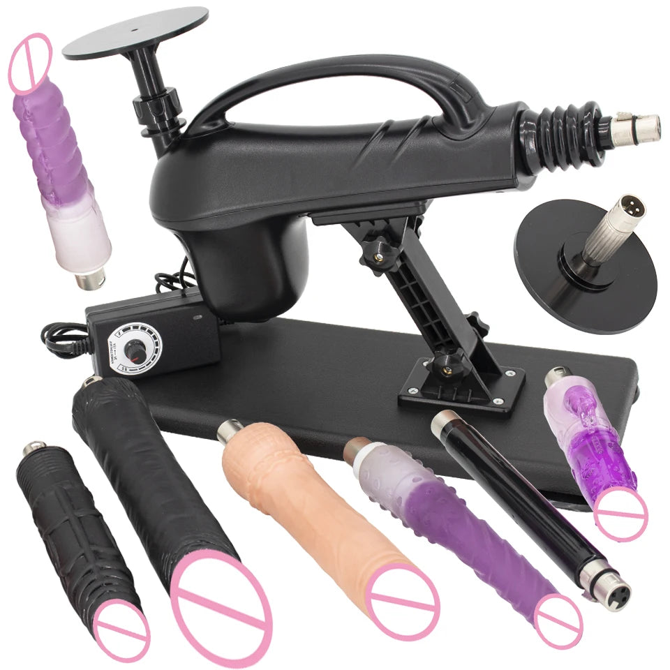 Sex Machine for Women and Men with Dildo Attachment