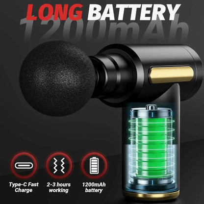 Muscle Relaxation Mini Massage Gun, Suitable For Full-Body And Arm And Back Massage