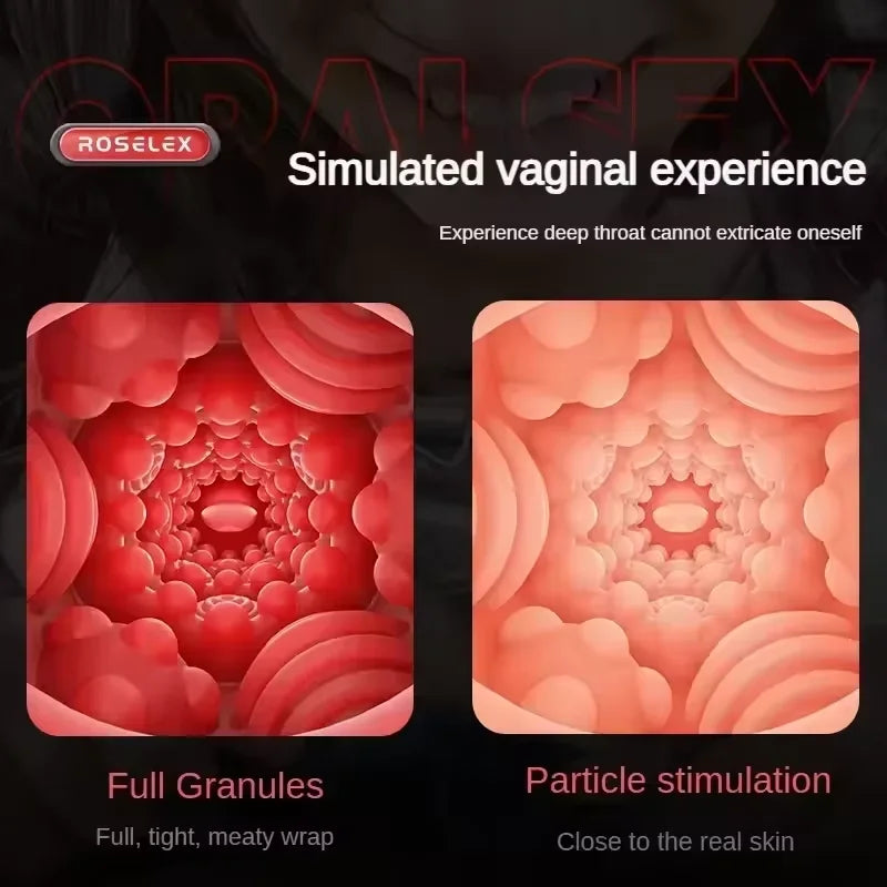 Automatic Male Masturbator Cup for Men Tongue Licking Vibrator