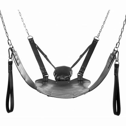 Heavy Duty Leather Sex Swing Freestanding Steel Frame