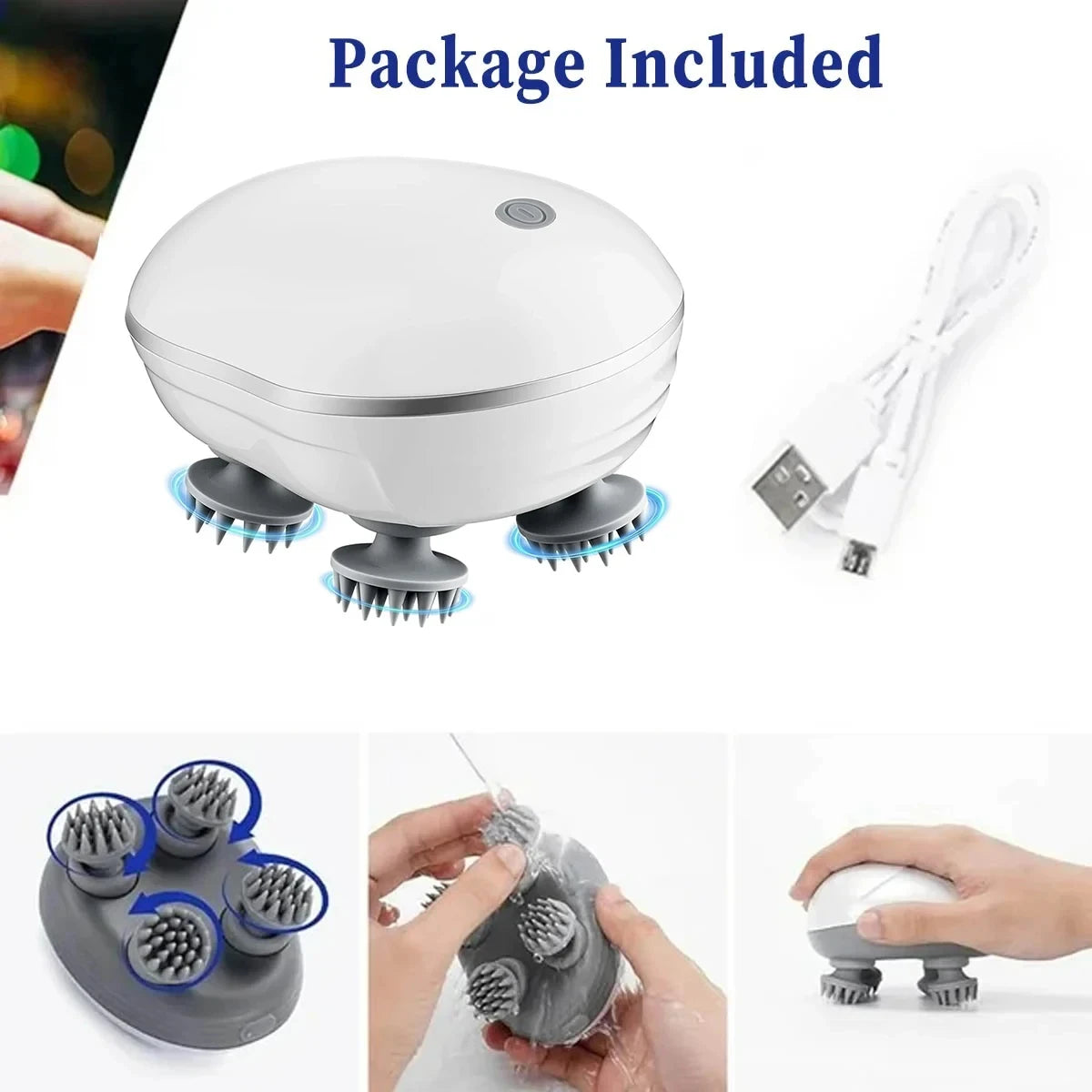 Head Massager with Adjustable Speed for Scalp Massager