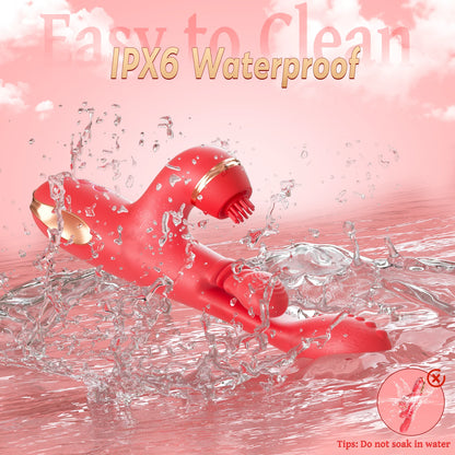 5 IN 1 Tapping Thrusting Dildo Vibrator for Women G Spot