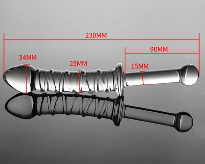 Female Crystal Glass Dildo Wand