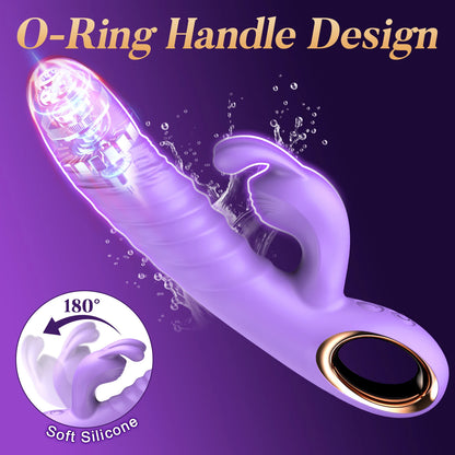 Thrusting Swing Handheld Rabbit Vibrator