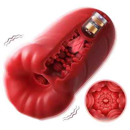 Automatic Male Masturbator Cup for Men Tongue Licking Vibrator