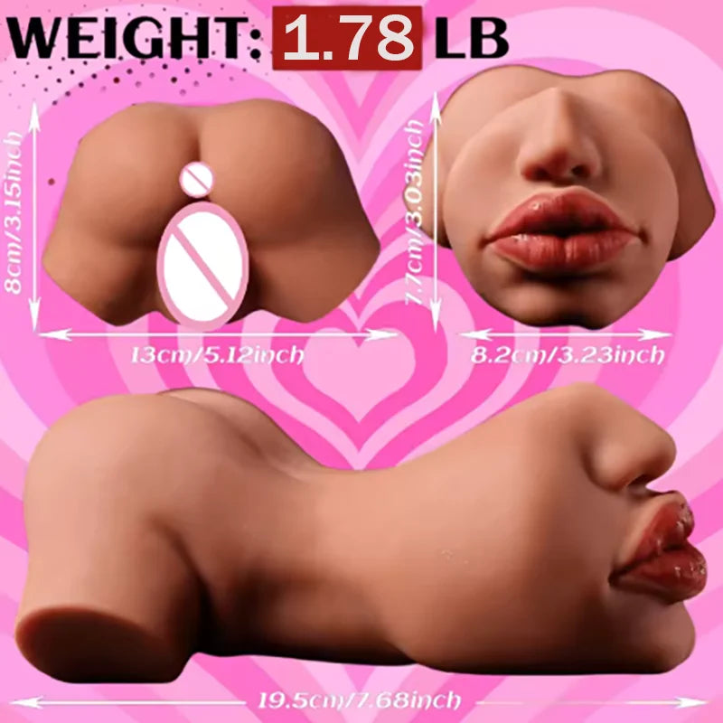 Rubber Vagina Ass Deep Throat Male Masturbator
