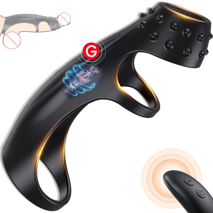 Triple Penis Ring Girth Enhancer Cock Sleeve Cock Delay Ejaculation