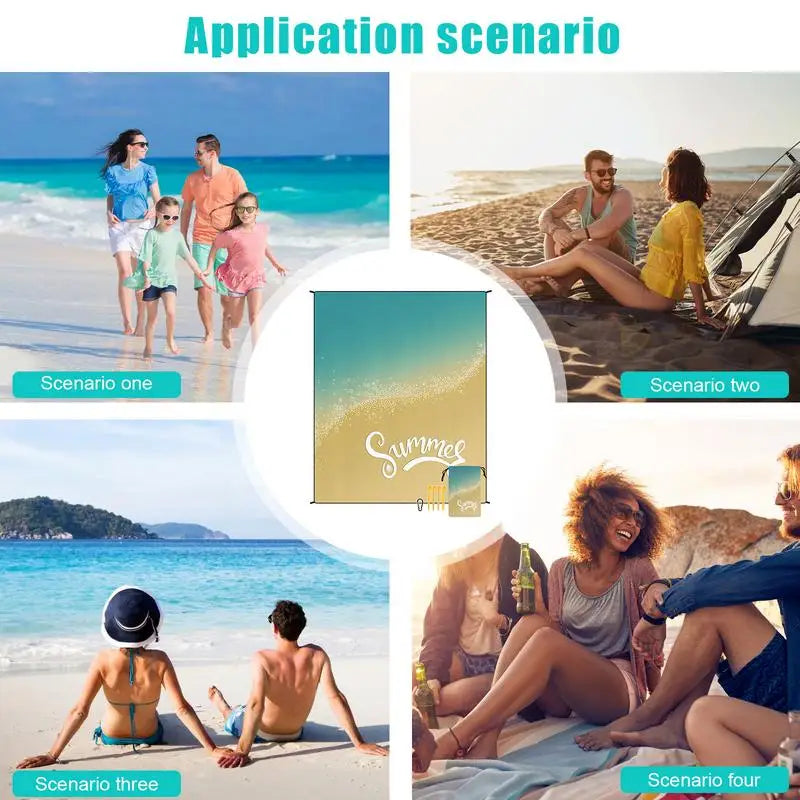 Waterproof Beach Blanket Quick Drying Extra Large