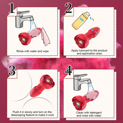 Wireless 10 Speed Bluetooth Anal Vibrator Remote Control Voice-Activated