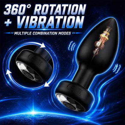 USB Rechargeable Anal Plug Vibrator for Men Women, Silicone Butt Plug Prostate Massager, Powerful Vibrating Adult Toy,