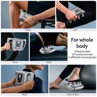 24-Head Fascia Gun 9 Modes High Frequency Vibration Body Massage