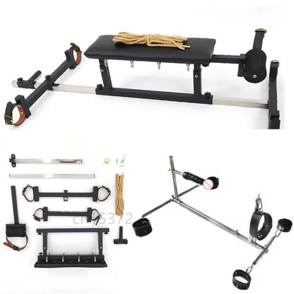 Large Kneeling Bondage Bed Metal Frame Sex Furniture
