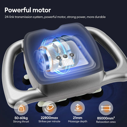 24-Head Fascia Gun 9 Modes High Frequency Vibration Body Massage
