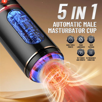 Men's Masturbator Intelligent Voice Penis Training Vibrator